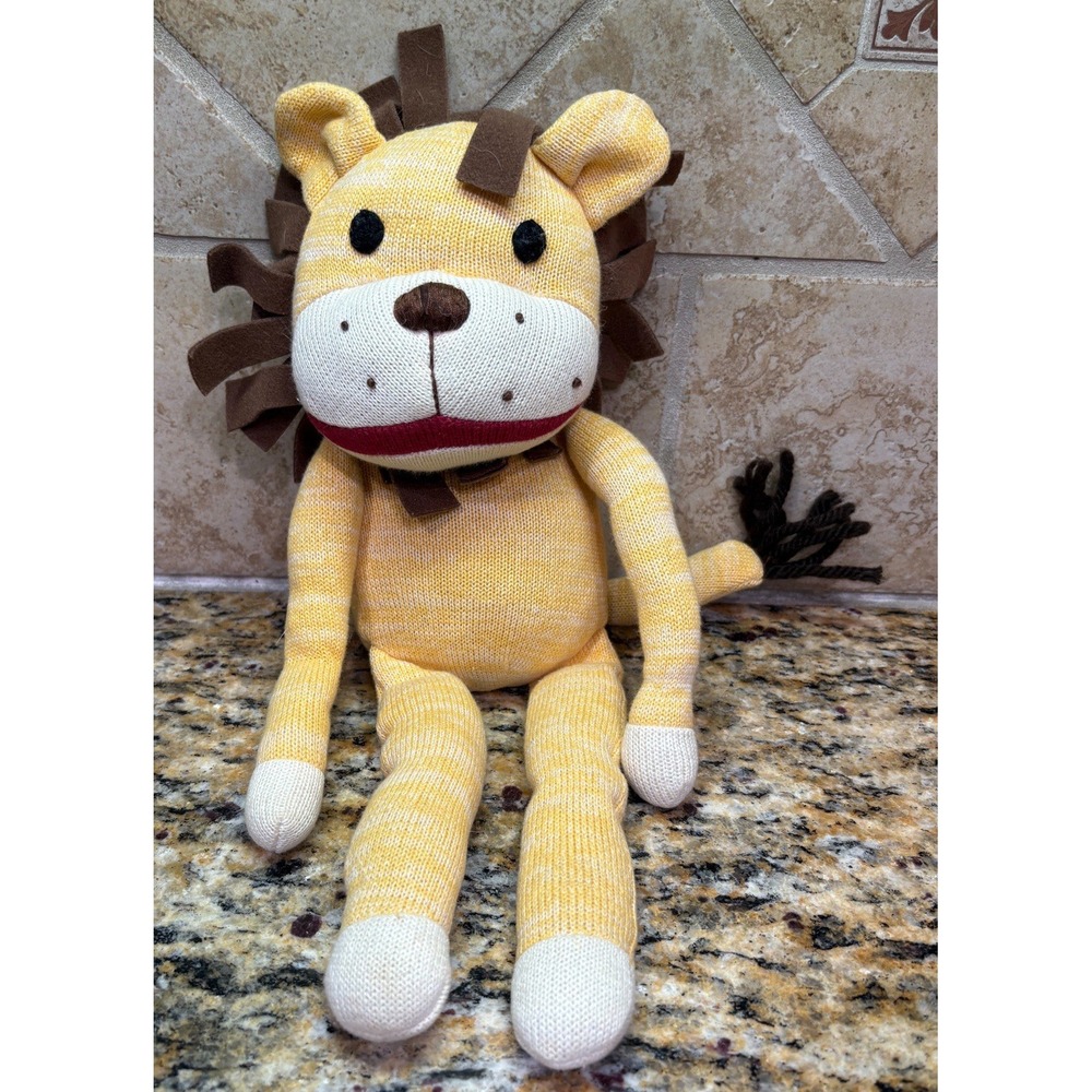 World Market Stuffed Lion 2005 Animal Sock Animal